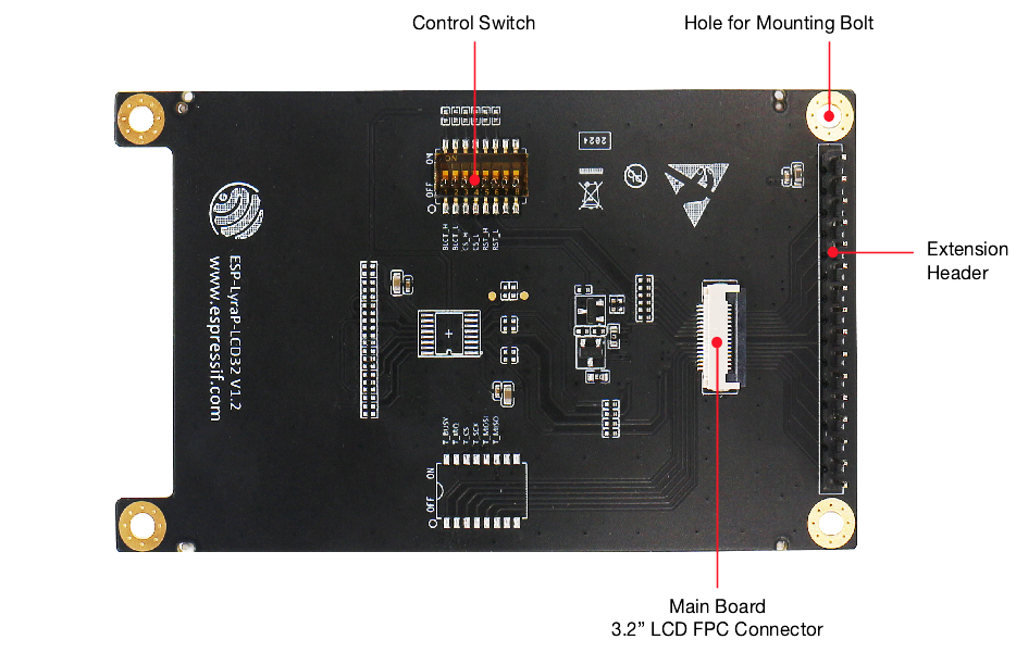 ESP-LyraP-LCD32 - 反面